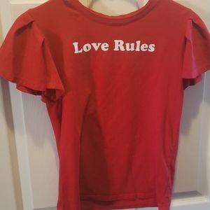 Love rules shirt